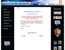 Tablet Screenshot of callmehosting.com